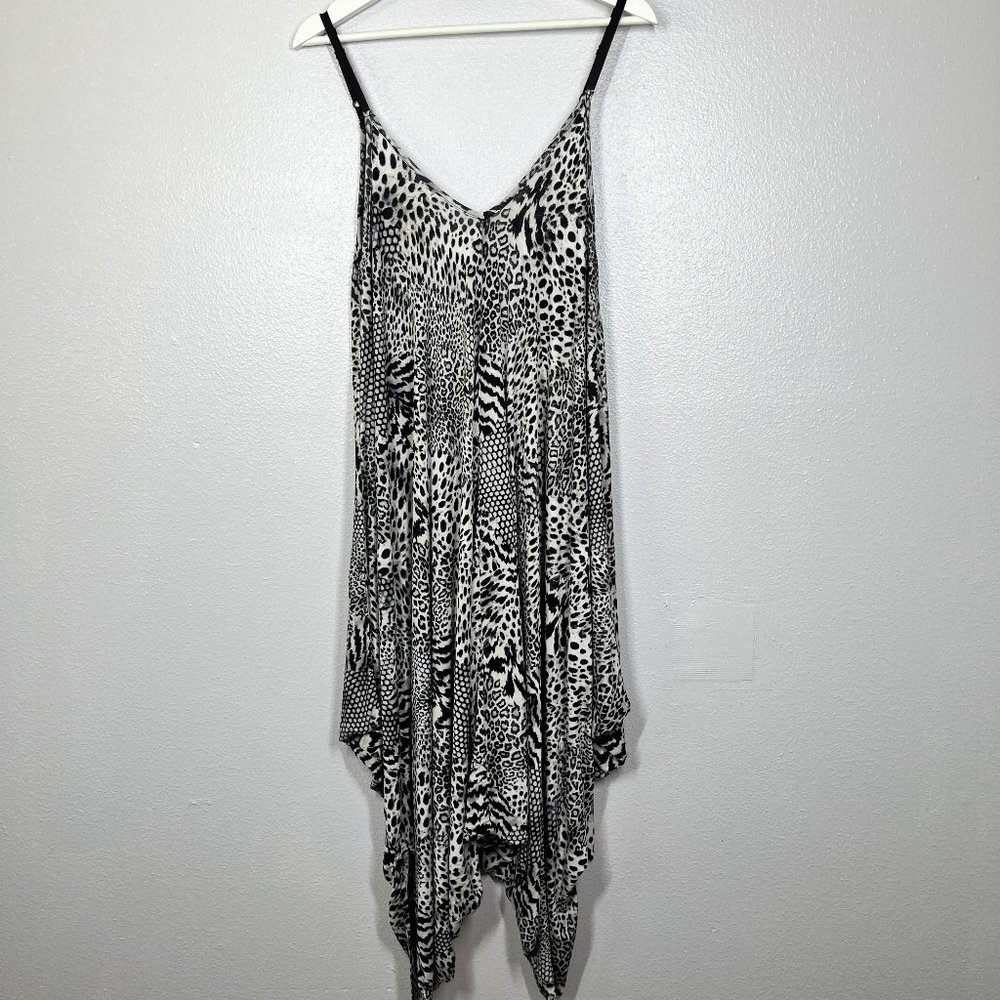 Boho Animal Print Harem Jumpsuit OS
